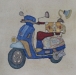 vespa 35 x 35 cm